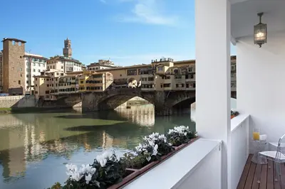 Vista sul fiume nelle vicinanze dell'appartamento
