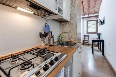 Cucina o angolo cottura di San Niccolò Tower Flat - Sweet Dreams in Florence