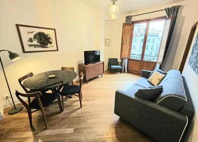 Area soggiorno di Oriuolo Elegant Apartment