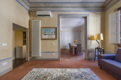 Area soggiorno di Appartamento nel Cuore di Firenze con Netflix
