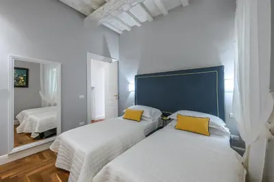 Letto o letti in una camera di Apartments Florence - Golden Grove apartment 3bd