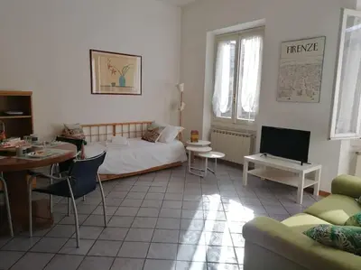 Area soggiorno di Casa Clori - 4 posti letto a due passi dal Duomo