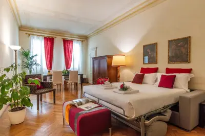 Letto o letti in una camera di Fossi Five Senses