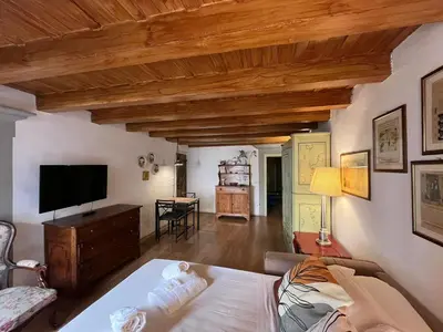 TV o dispositivi per l'intrattenimento presso Santo Spirito Historic Studio Apartment