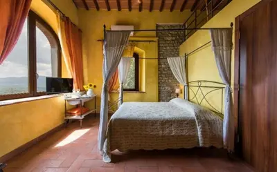 Letto o letti in una camera di Villa Dallara