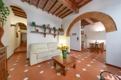 Area soggiorno di Rustic Medieval House-Dimora Medievale Fiorentina