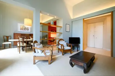Area soggiorno di Capponi Charming Apartment