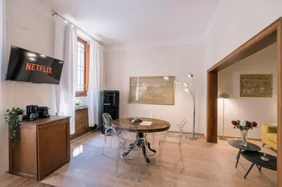TV o dispositivi per l'intrattenimento presso Accademia Luxury Art Apartment