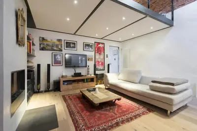 TV o dispositivi per l'intrattenimento presso Unique 100 sqm design flat in Oltrarno