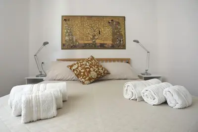 Letto o letti in una camera di Appartamento San Donato