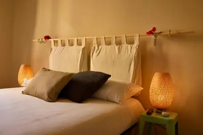 Letto o letti in una camera di Blanca Sofy