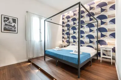 Letto o letti in una camera di Vintage S Spirito place