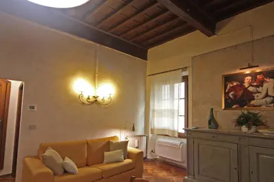 Area soggiorno di Verrazzano Apartment