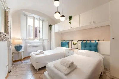 Letto o letti in una camera di Via Sant'Egidio, 3 Florence - Spacious and bright Just 300mt from the Duomo