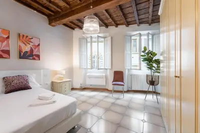 Letto o letti in una camera di Via Sant'Egidio, 3 Florence - Spacious and bright Just 300mt from the Duomo