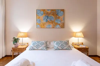 Letto o letti in una camera di Via Panzani 16, 4th Floor - Patrizia - Bright apartment 300m from Duomo and Train station