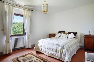 Letto o letti in una camera di villa la Fonticina