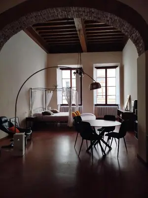 Area soggiorno di Lo studio nel borgo