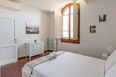 Letto o letti in una camera di San Gallo Apartment