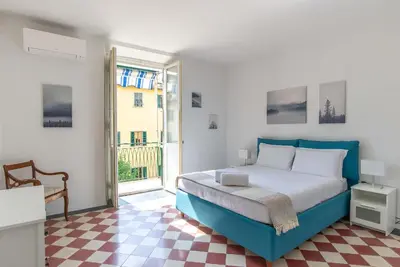 Letto o letti in una camera di San Gallo Apartment