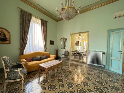 Area soggiorno di Florentine Penthouse by FlorenceHospitality com