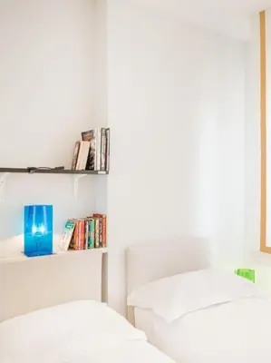Letto o letti in una camera di Casa Bonsanti