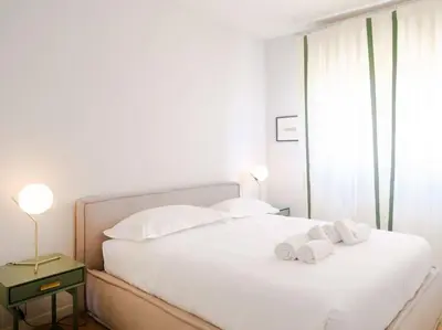 Letto o letti in una camera di Casa Bonsanti