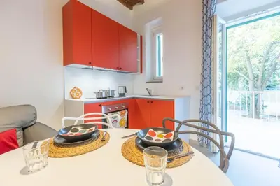 Planimetria di Bilocale con giardino privato vicino a Careggi, Cto, Meyer e tramvia T1