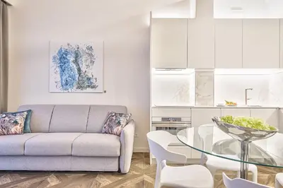 Area soggiorno di Modern Art Suite in Florence