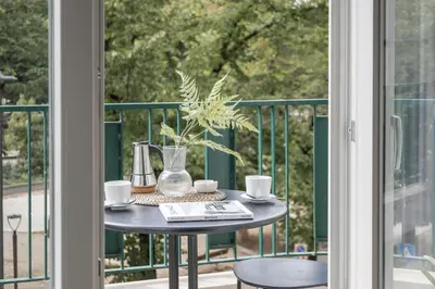 Balcone o terrazza di Leopoldo Cozy Loft - Tramvia vicino casa