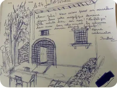 Planimetria di La Delizia, giardino e parcheggio privato, Firenze
