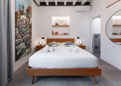 Letto o letti in una camera di Florence Olive Grove