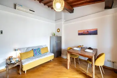 Area soggiorno di Apartment well connected to the centre
