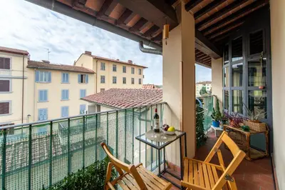 Balcone o terrazza di Apartment well connected to the centre