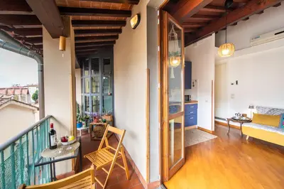 Area soggiorno di Apartment well connected to the centre