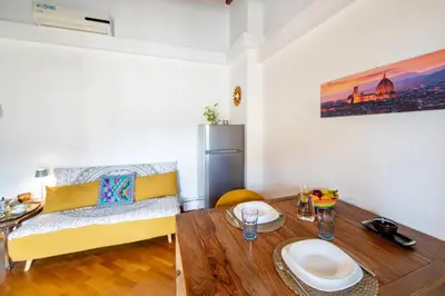 Area soggiorno di Apartment well connected to the centre