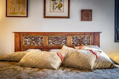 Letto o letti in una camera di Bed Breakfast La Paggeria