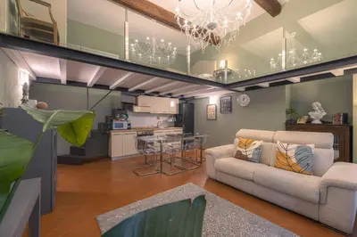 Area soggiorno di Sant Ambrogio Green Pepper Apartment