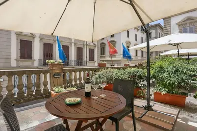 Balcone o terrazza di In the Heart of Florence, Dante, with Private Terrace