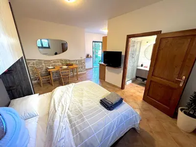 Letto o letti in una camera di Tra il Centro Storico di Firenze e il Chianti
