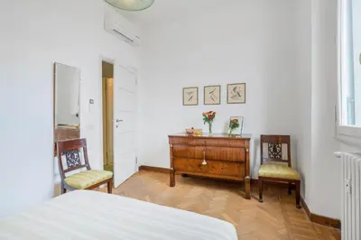 Letto o letti in una camera di Orto Botanico Apartment With Terrace And Dome View Florence