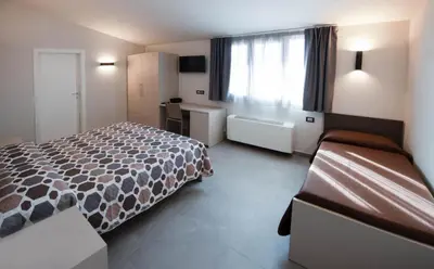 Letto o letti in una camera di Il Palagio Camere