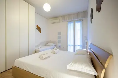 Letto o letti in una camera di Lungarno - Fuori ZTL - Parcheggio comodo in zona