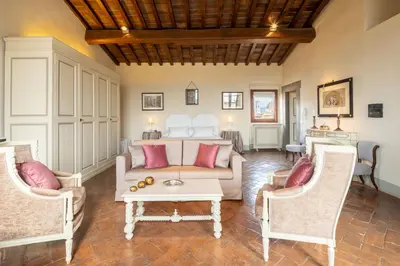 Area soggiorno di Tower View Apartment
