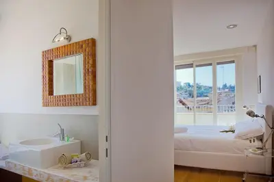 Letto o letti in una camera di Amazing View Florence Attic