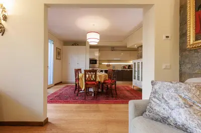 Area soggiorno di Pindemonte deluxe Apartment