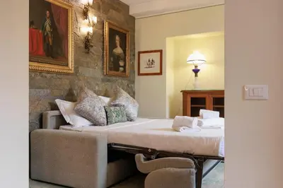 Area soggiorno di Pindemonte deluxe Apartment