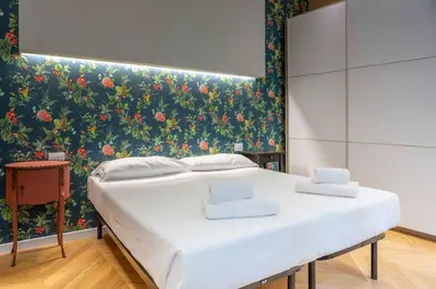 Letto o letti in una camera di Santa Maria Novella Patio Flat