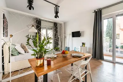 Area soggiorno di Senese Apartment By San Firenze Collection