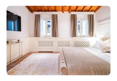 Letto o letti in una camera di The bright window in Florence! Super centrale!